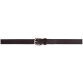 BR Rênes de Dressage Cuir/Caoutchouc Arrêts 16mm Marron