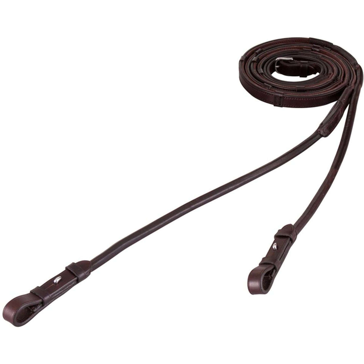 BR Rênes de Dressage Cuir Antidérapant Marron