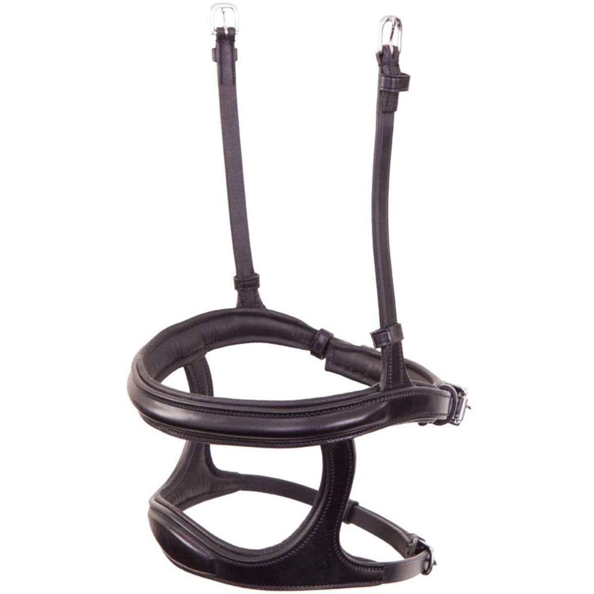 BR Muserolle Double Combiné Noir/Argent