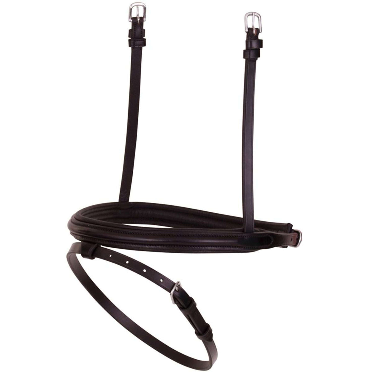 BR Muserolle Combi Étroit Rond Bombé Noir/Argent