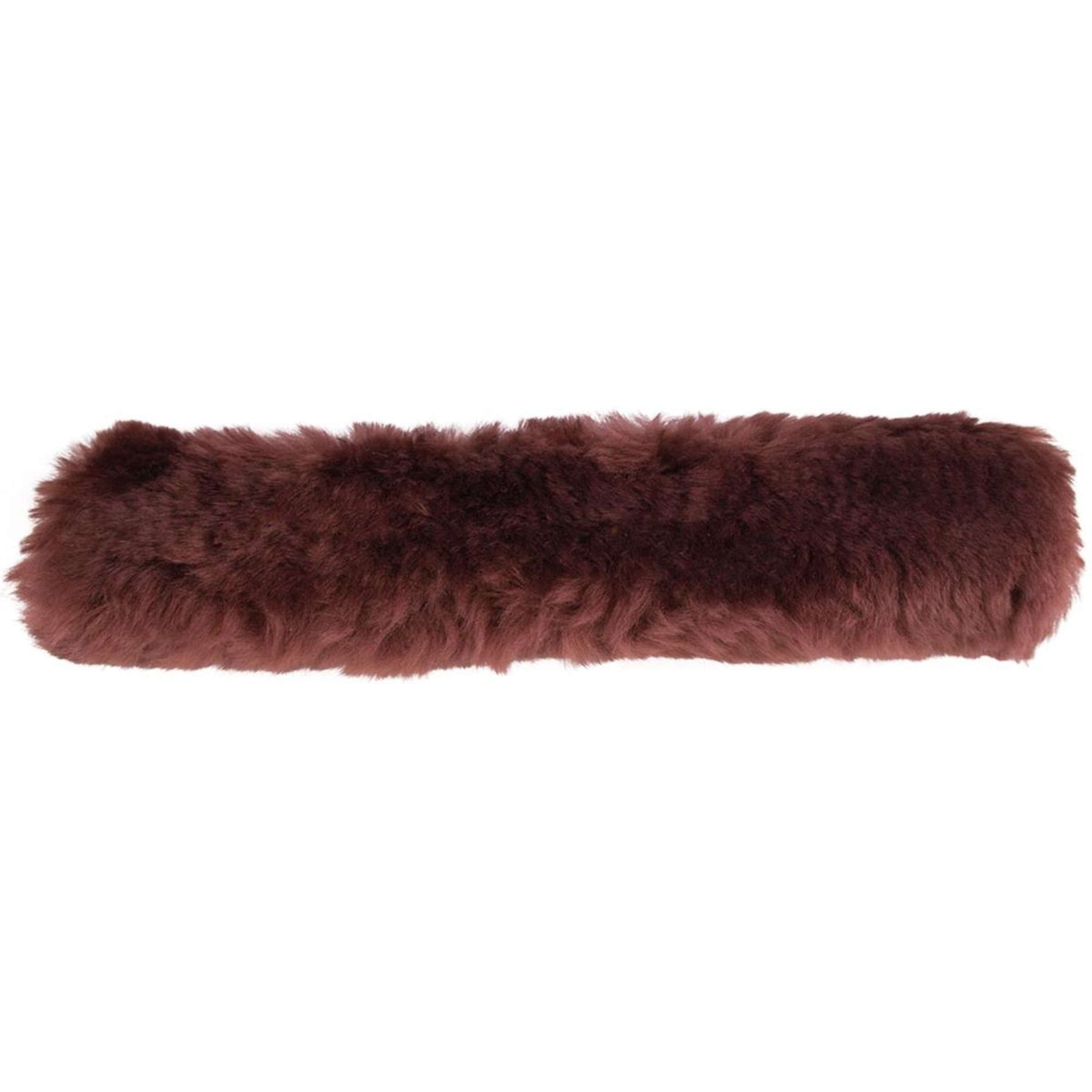 BR Fourreau Muserolle Peau de mouton avec Velcro Marron BR Fourreau Muserolle Peau de mouton avec Velcro Marron