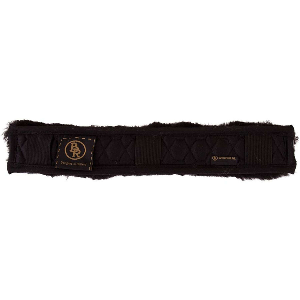 BR Protection Têtière Peau de mouton 32cm Noir/Noir