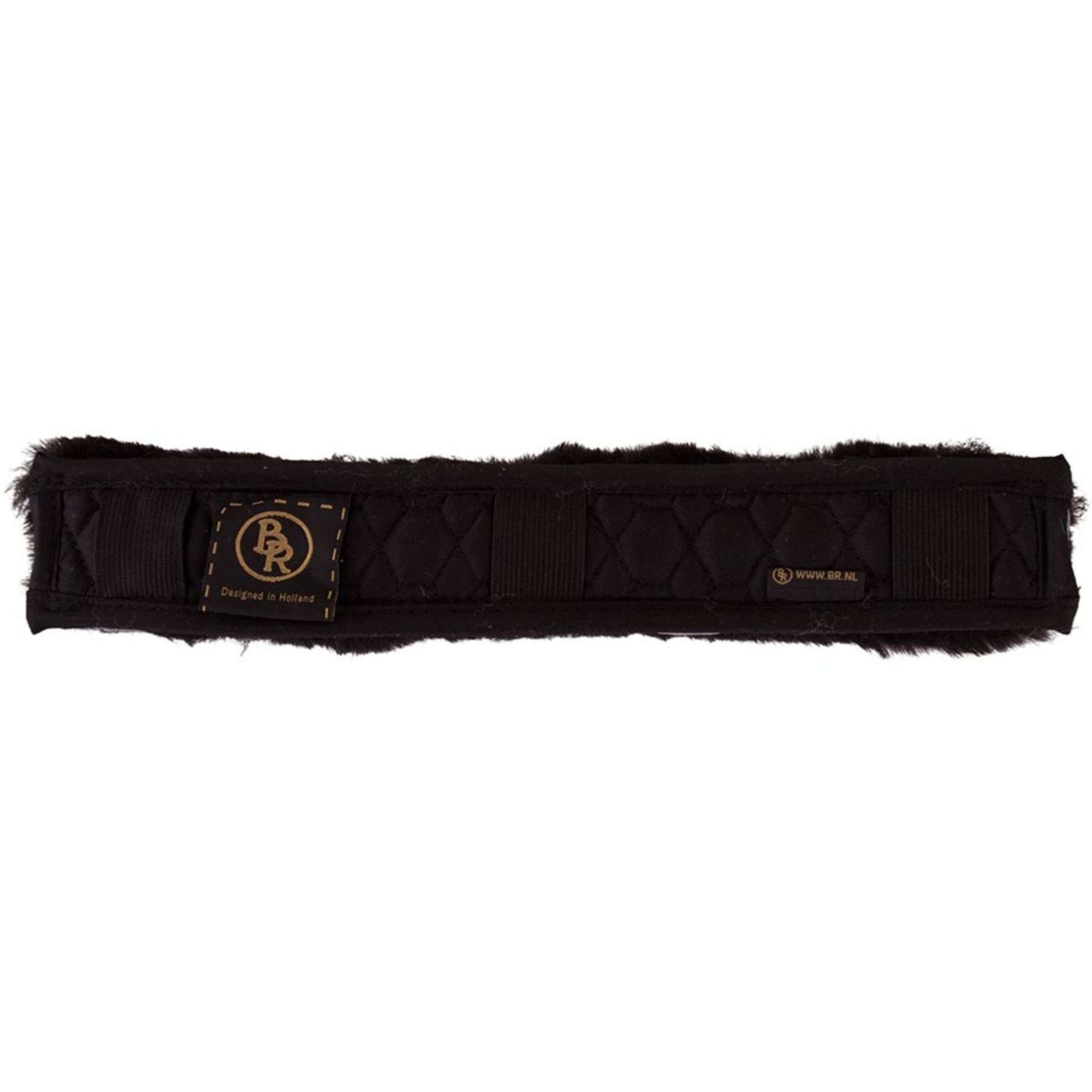 BR Protection Têtière Peau de mouton 32cm Noir/Noir