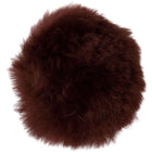 BR Protège-Naseaux Peau de mouton Mex avec Velcro Marron