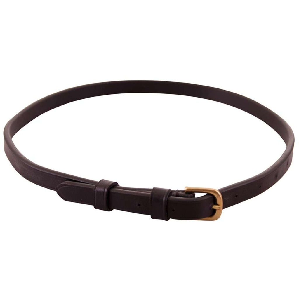 BR Lanière pour Muserolle avec Boucle Ronde Noir/Or