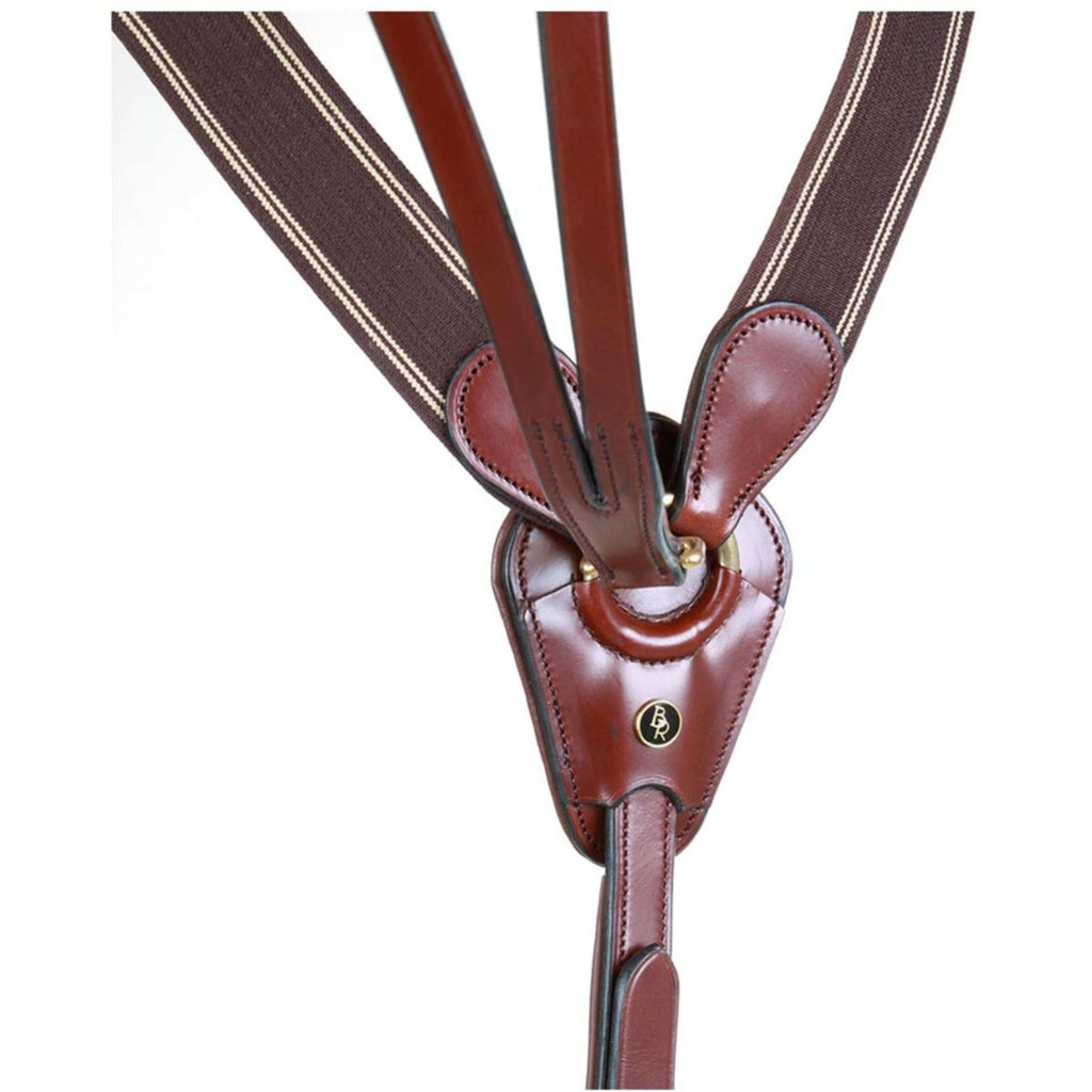 BR Collier de Chasse Taunton Élastique avec Martingale Tabac
