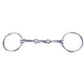 BR Mors de Filet Poney Massif 14mm Double Brisure RVS