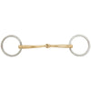 BR Mors de Filet Soft Contact Mors à Anneaux Courbé 12mm