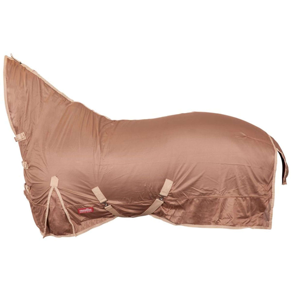 Premiere Couverture Anti-Mouches Polyester Maille avec Cou Taupe