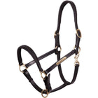 Premiere Licol Cuir Fourré Double Réglable Noir