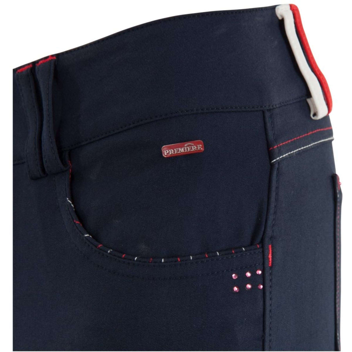 Premiere Pantalon d'Équitation Foxglove Siliconen Knee Marin