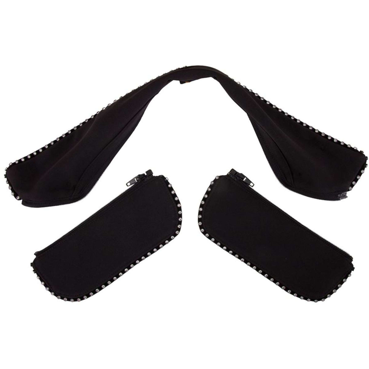 BR Col et Poches à Rabat Rome Avec Pierres Noir