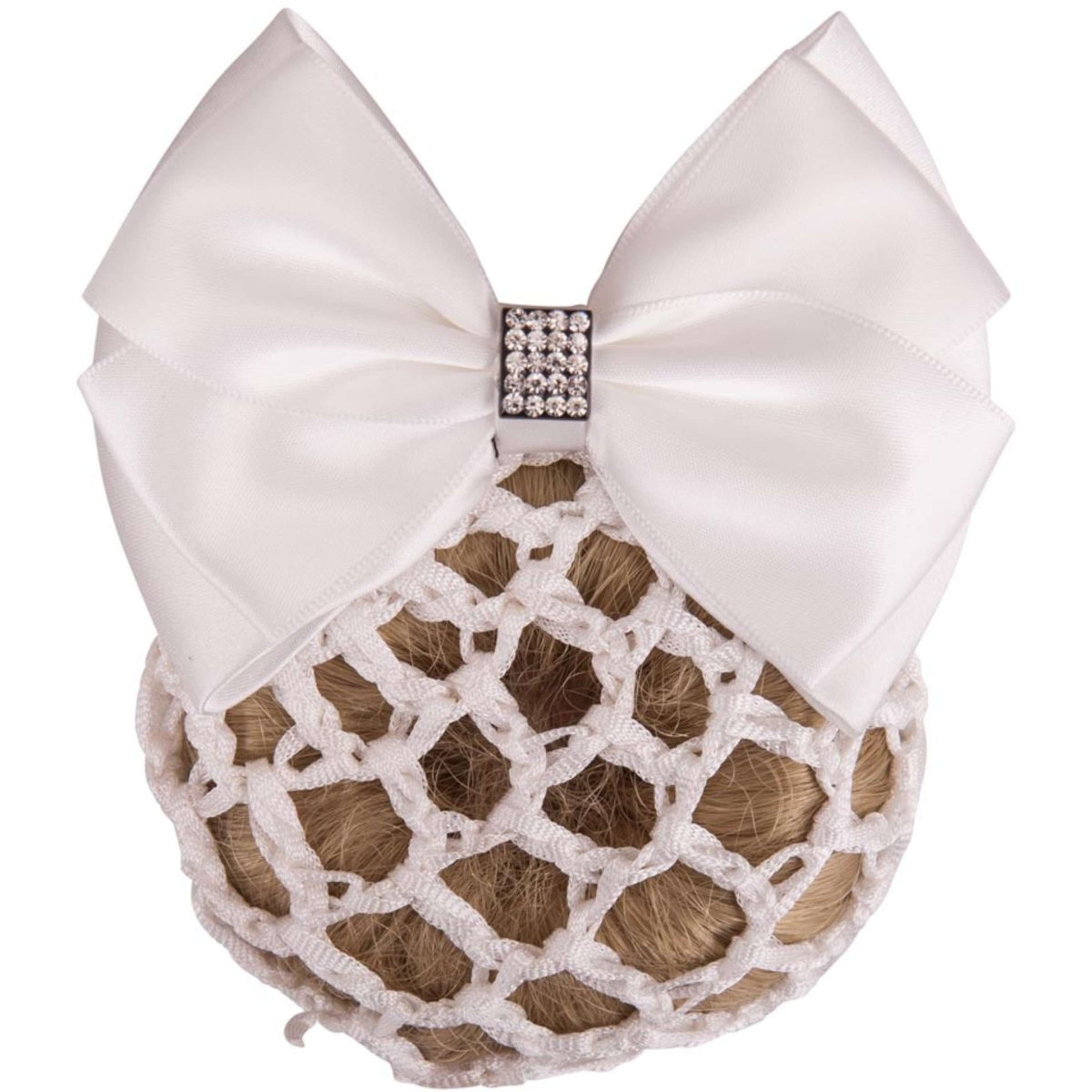 BR Noeud pour Cheveux avec Petite Maille et Paillette Blanc BR Noeud pour Cheveux avec Petite Maille et Paillette Blanc