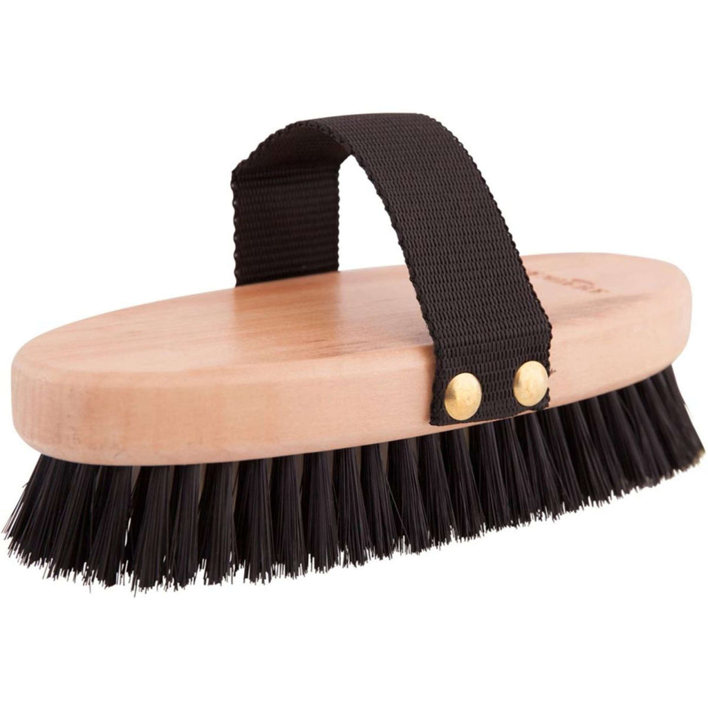Premiere Brosse Body Doux en Bois pour le Dos Noir/Blanc
