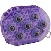 Premiere Brosse de Massage Acier Inoxydable Rouleaux Violet