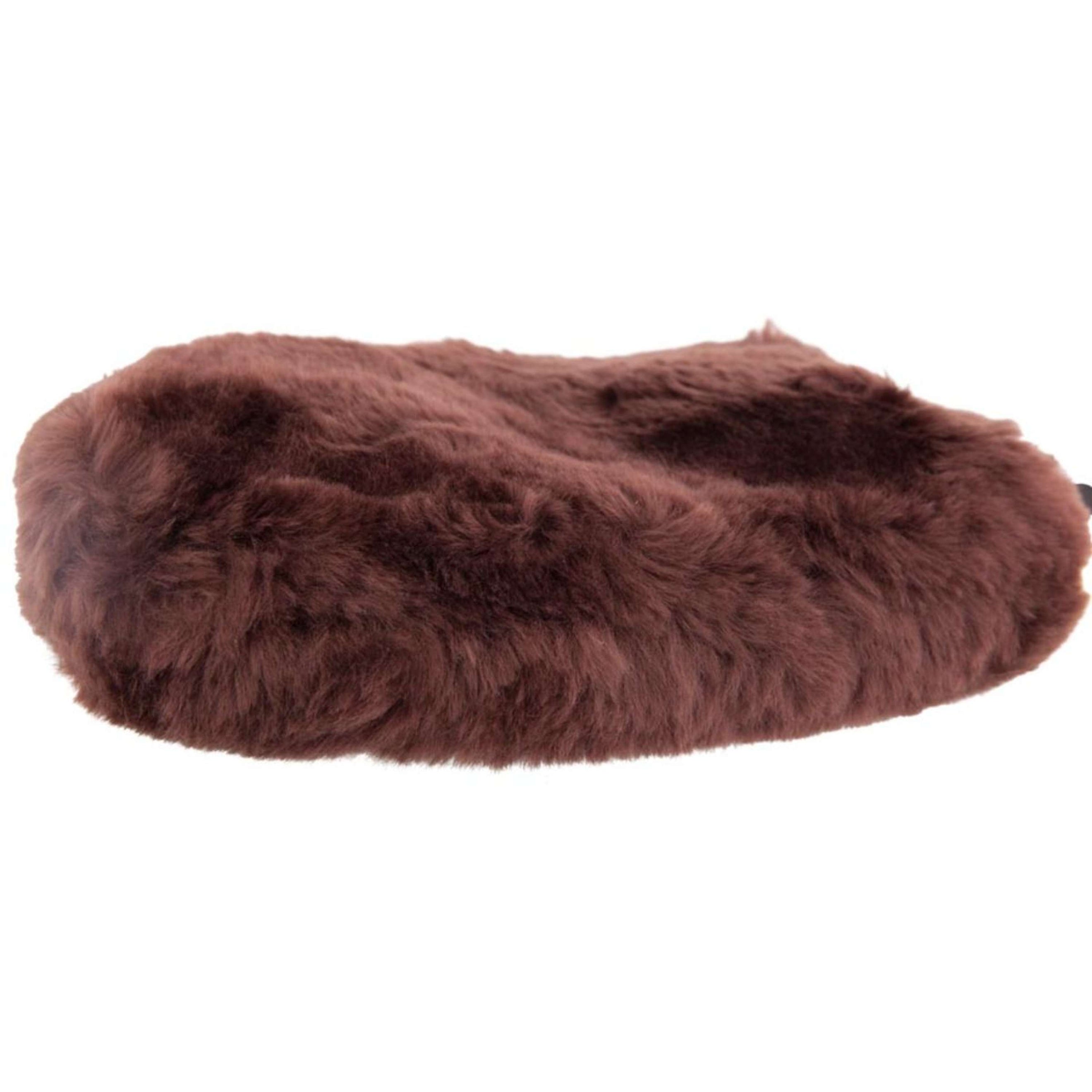 BR Gant de Lustrage Peau de mouton Double Face Marron