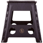 BR Tabouret/Marche-Pied Plastique Dépliable Noir