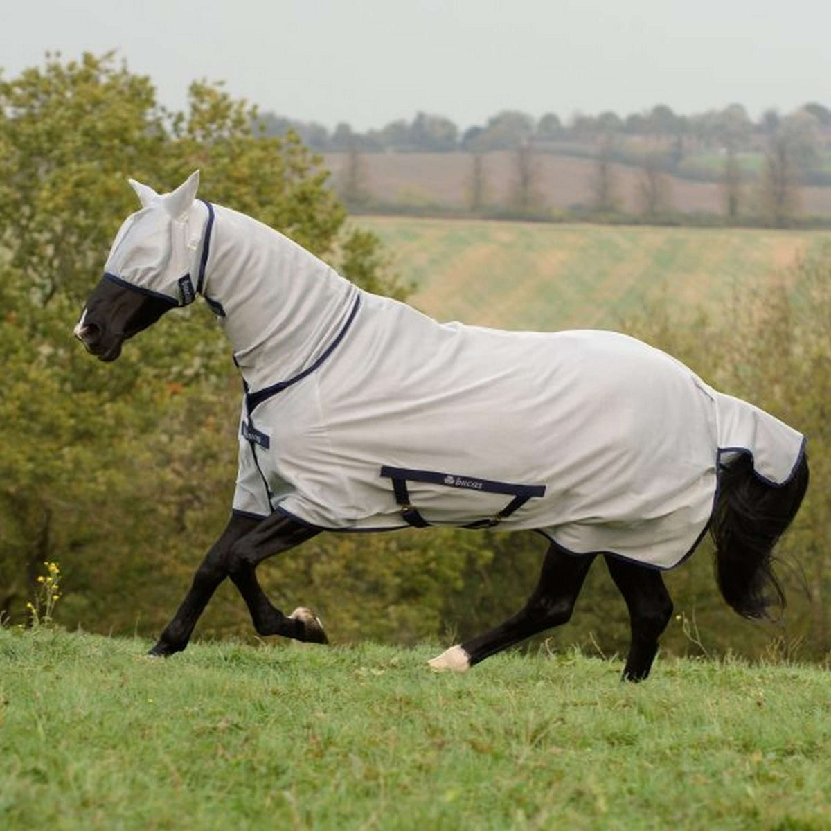 Bucas Freedom Fly Sheet Full Neck Argent