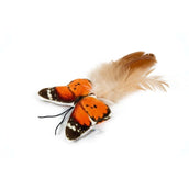 Beeztees Jouet pour Chat Fligo Peluche Papillon Orange