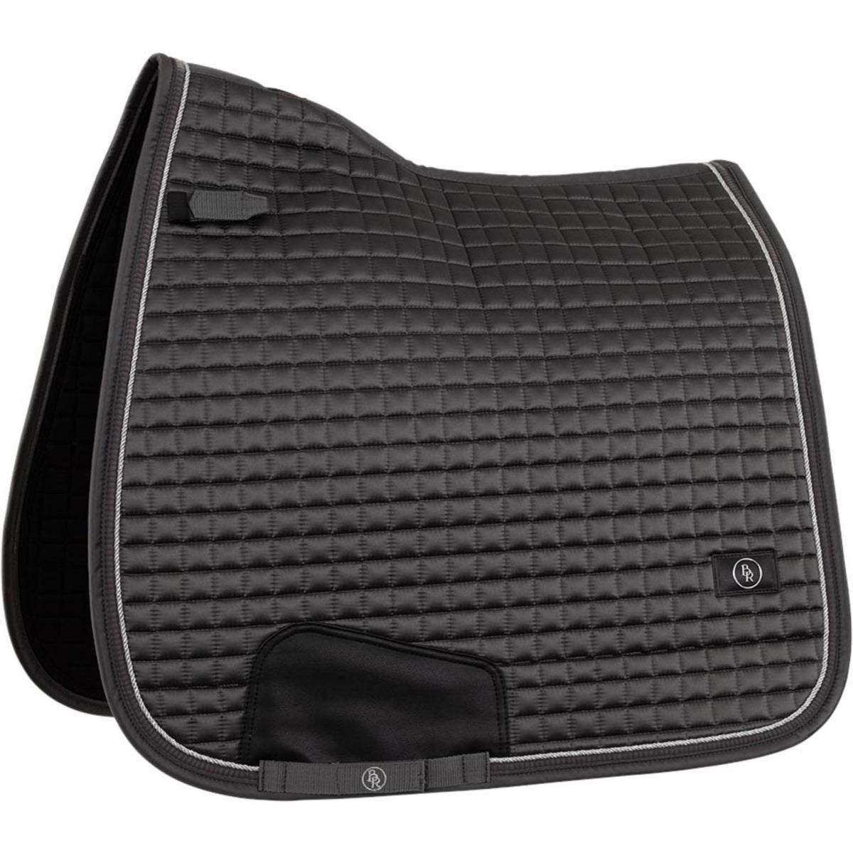 BR Tapis de Selle de Dressage Capri Mat Satiné Fer forgé