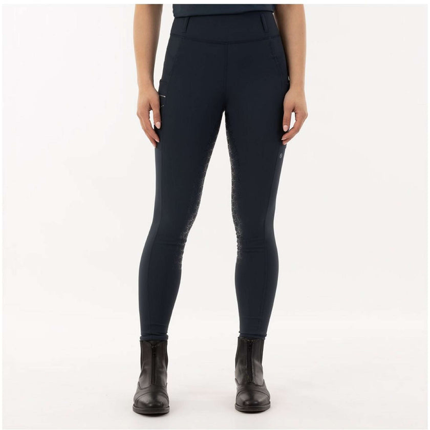 BR Pantalon d'Équitation Elisabeth Silicone Fond de Peau Blueberry