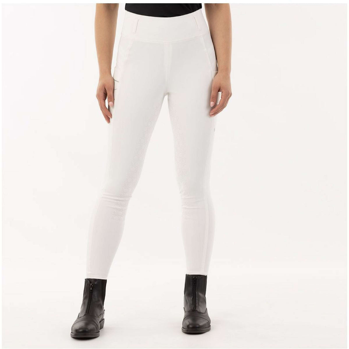 BR Pantalon d'Équitation Elisabeth Silicone Fond de Peau Snow White