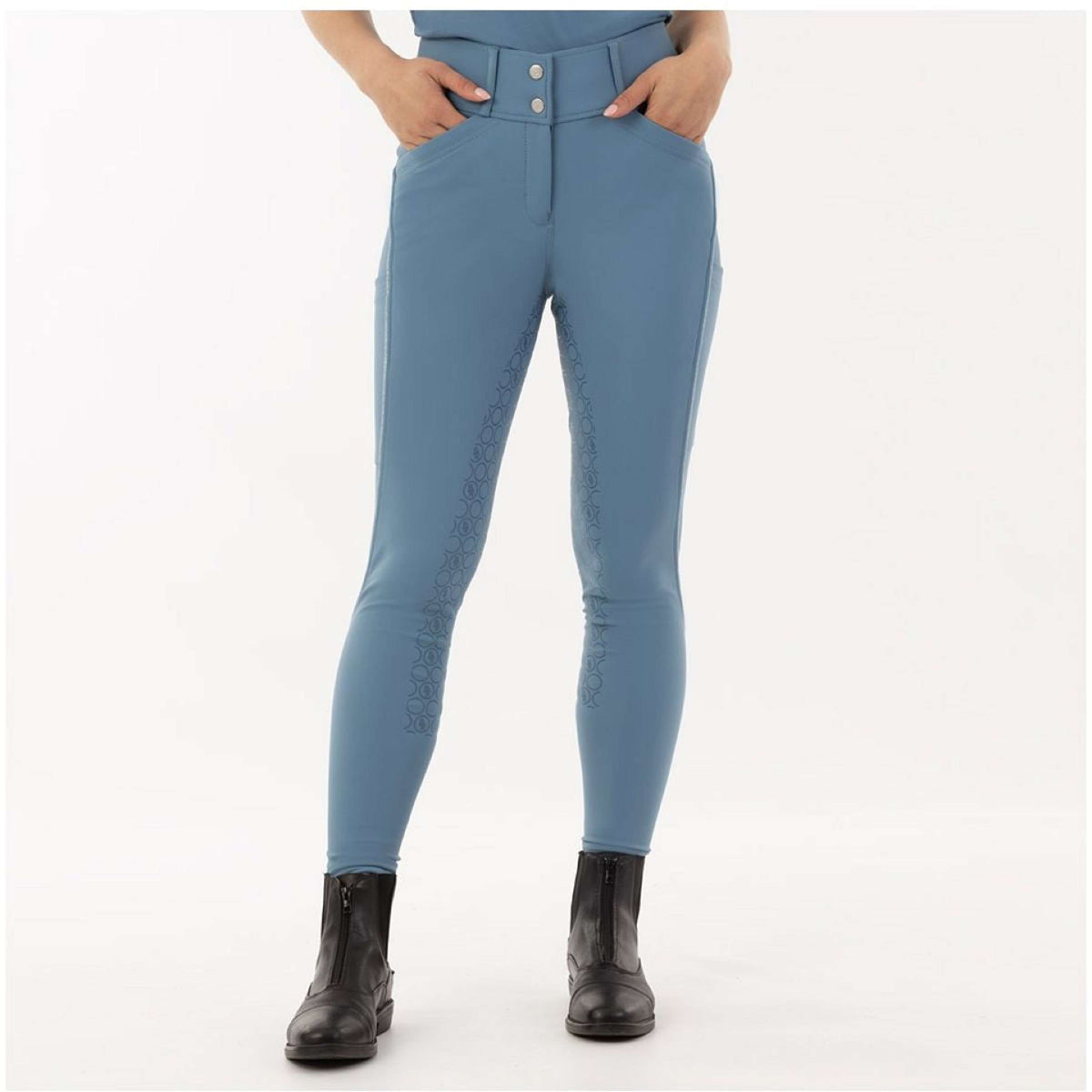 BR Pantalon d'Équitation Ember Silicone Fond de Peau Captain's Blue