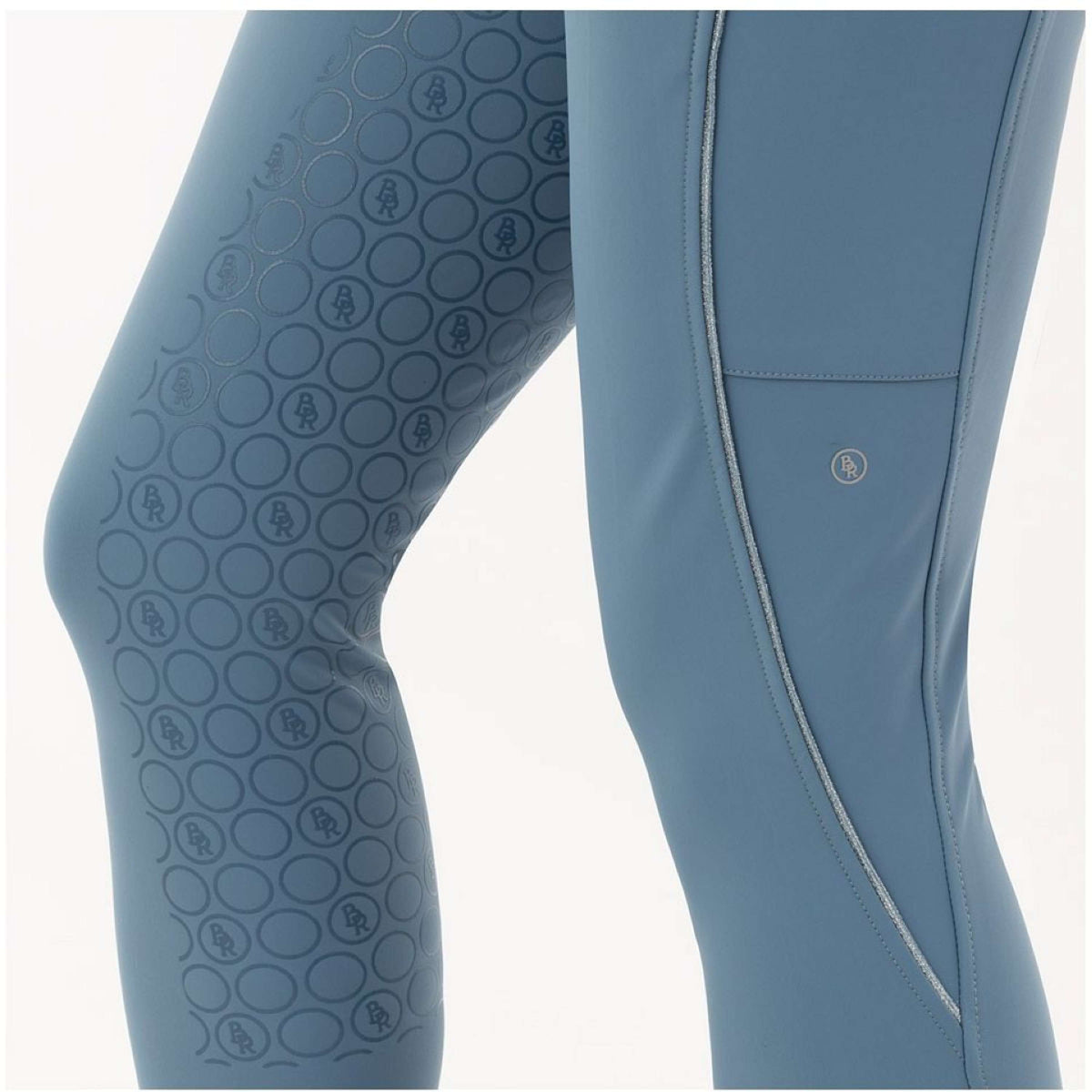 BR Pantalon d'Équitation Ember Silicone Fond de Peau Captain's Blue