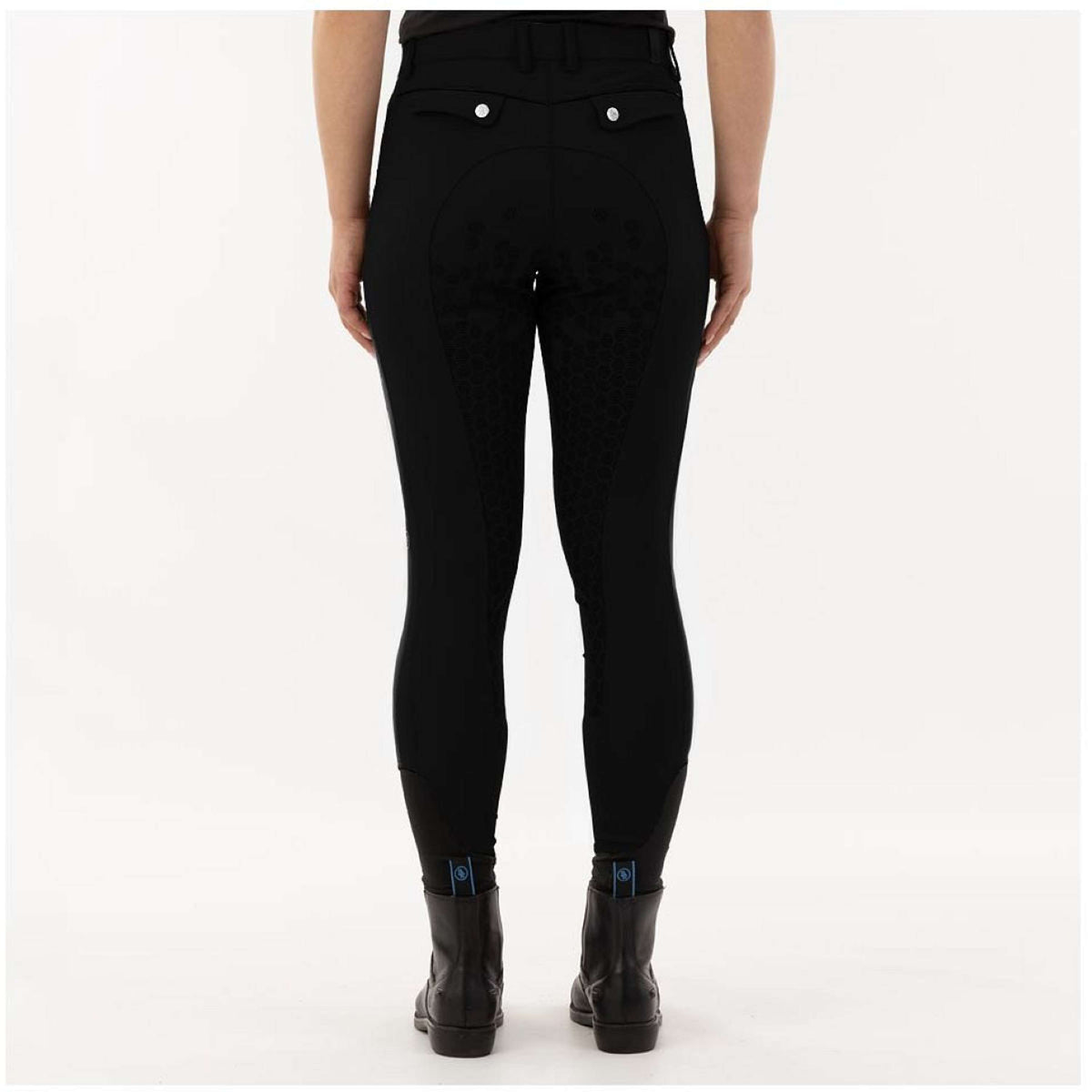 BR Pantalon d'Équitation Envy Silicone Fond de Peau Meteorite