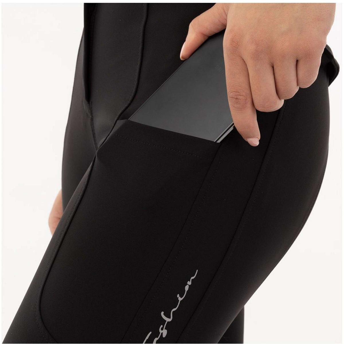 BR Pantalon d'Équitation Envy Silicone Fond de Peau Meteorite