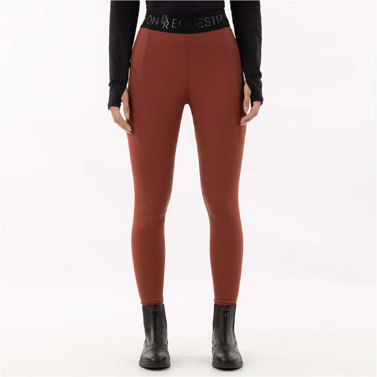 BR Legging d'Équitation Faiga Full Grip Roasted Russet