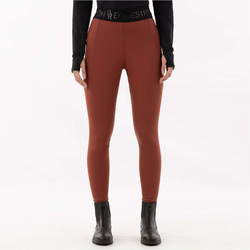 BR Legging d'Équitation Faiga Full Grip Roasted Russet