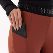 BR Legging d'Équitation Faiga Full Grip Roasted Russet