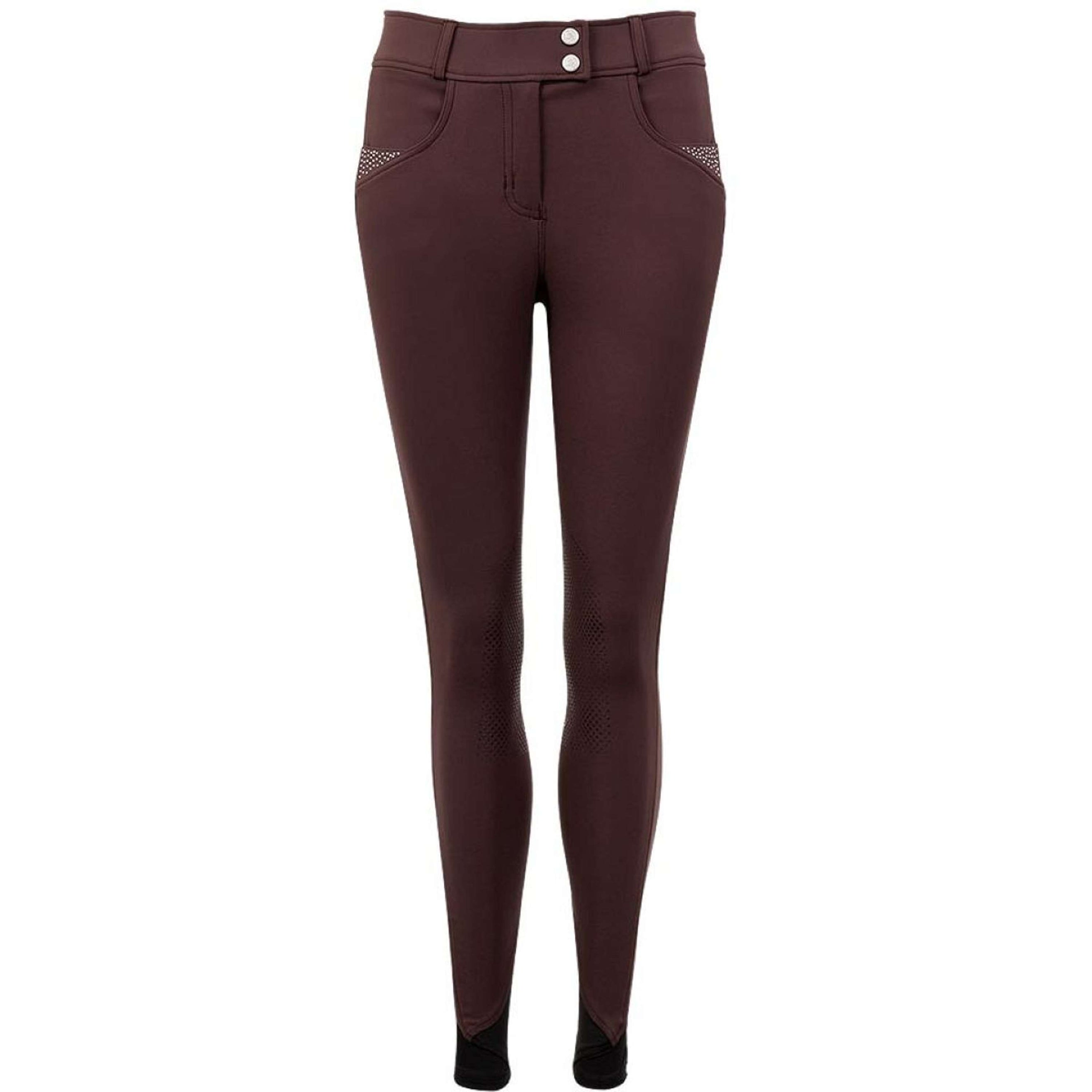 BR Rijbroek Pantalon d'Équitation Fabienne Prise de Genou Fudge