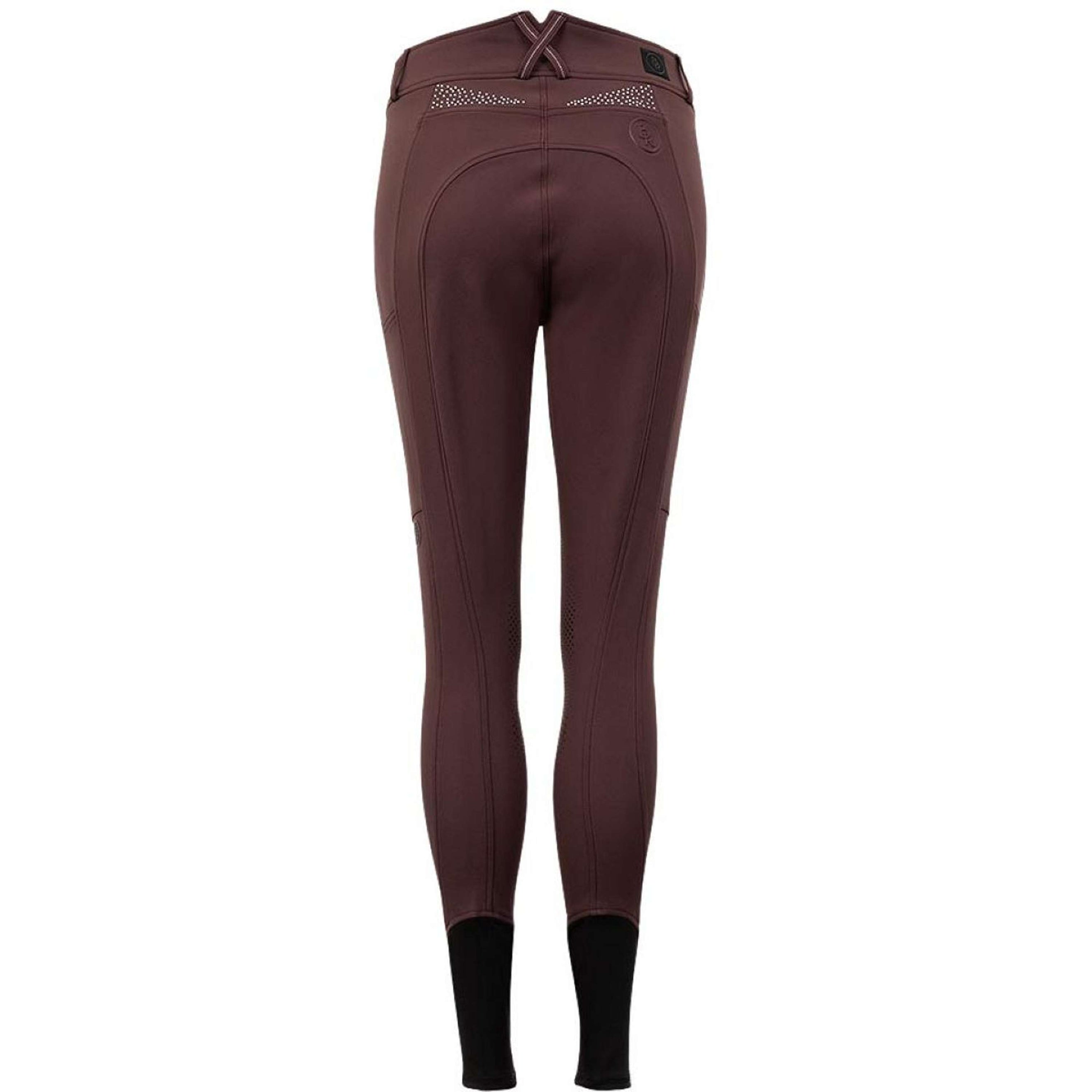 BR Rijbroek Pantalon d'Équitation Fabienne Prise de Genou Fudge