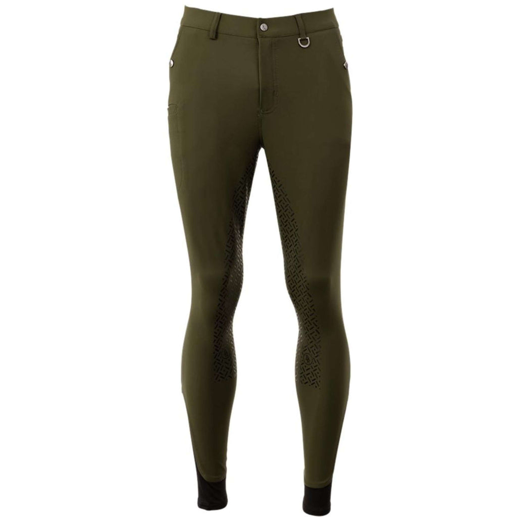 BR Pantalon d'Équitation Maikel Silicone Fond de Peau Forest Green