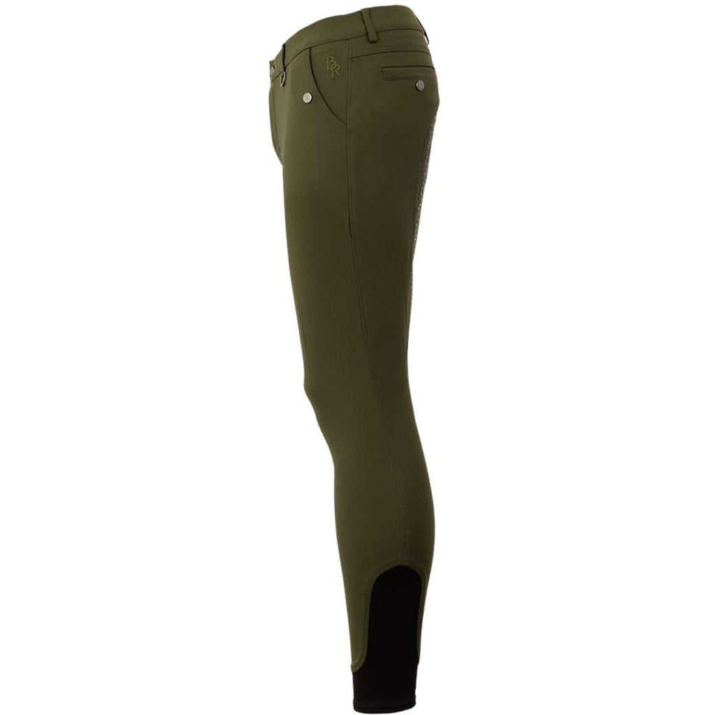 BR Pantalon d'Équitation Maikel Silicone Fond de Peau Forest Green