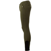 BR Pantalon d'Équitation Maikel Silicone Genouillères Forest Green