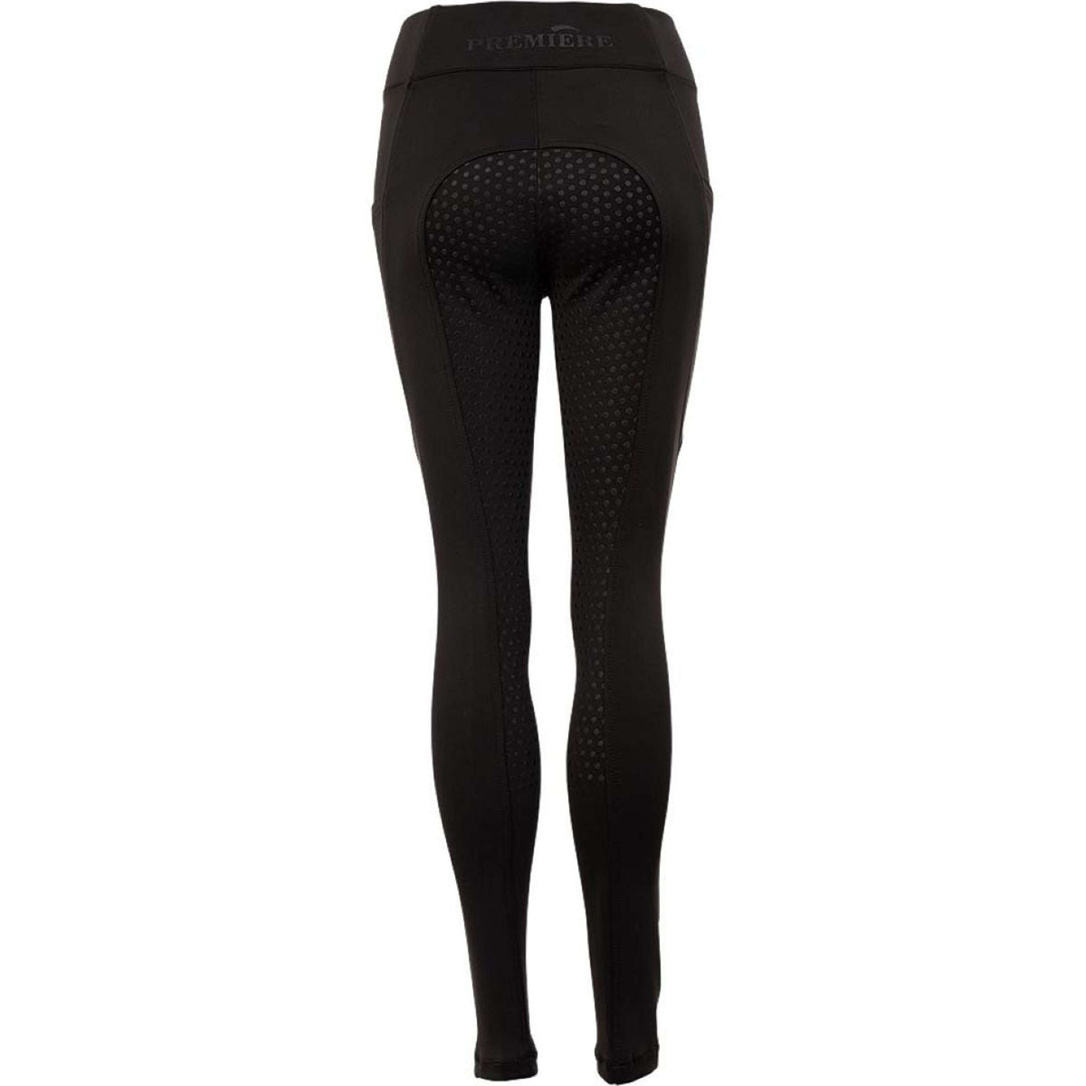 Premiere Legging d'Équitation Bouvardia Silicone Fond de Peau Noir