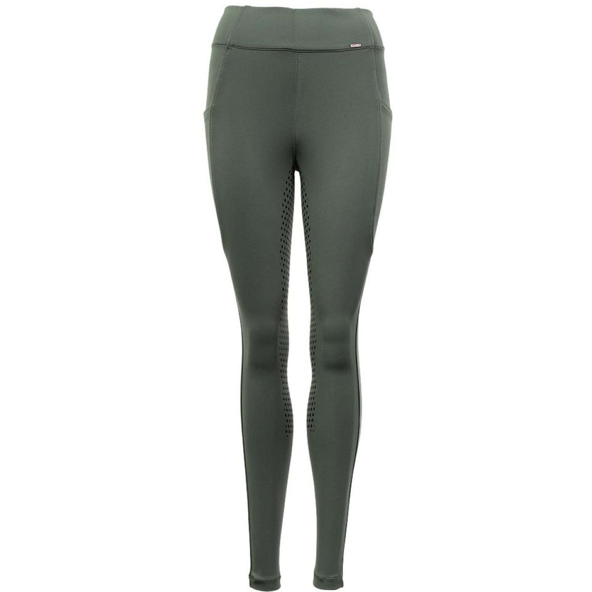 Premiere Legging d'Équitation Bouvardia Silicone Fond de Peau Vert profond