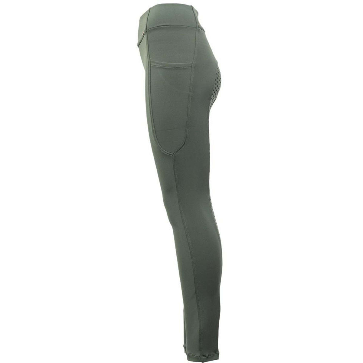 Premiere Legging d'Équitation Bouvardia Silicone Fond de Peau Vert profond