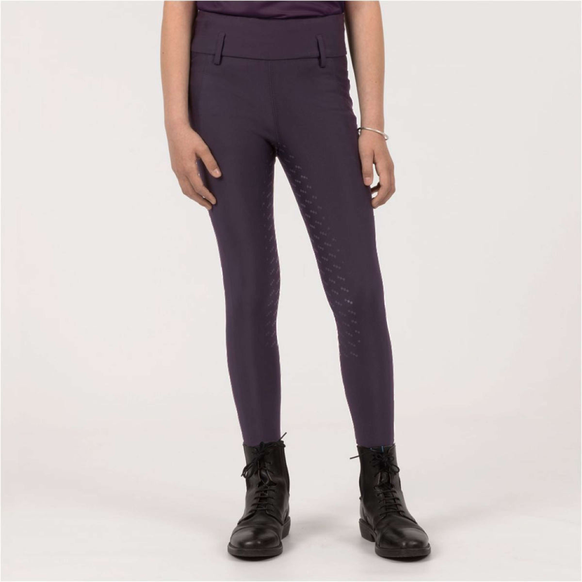 BR Pantalon d'Équitation 4-EH Chanaya Silicone Fond de Peau Nightshade