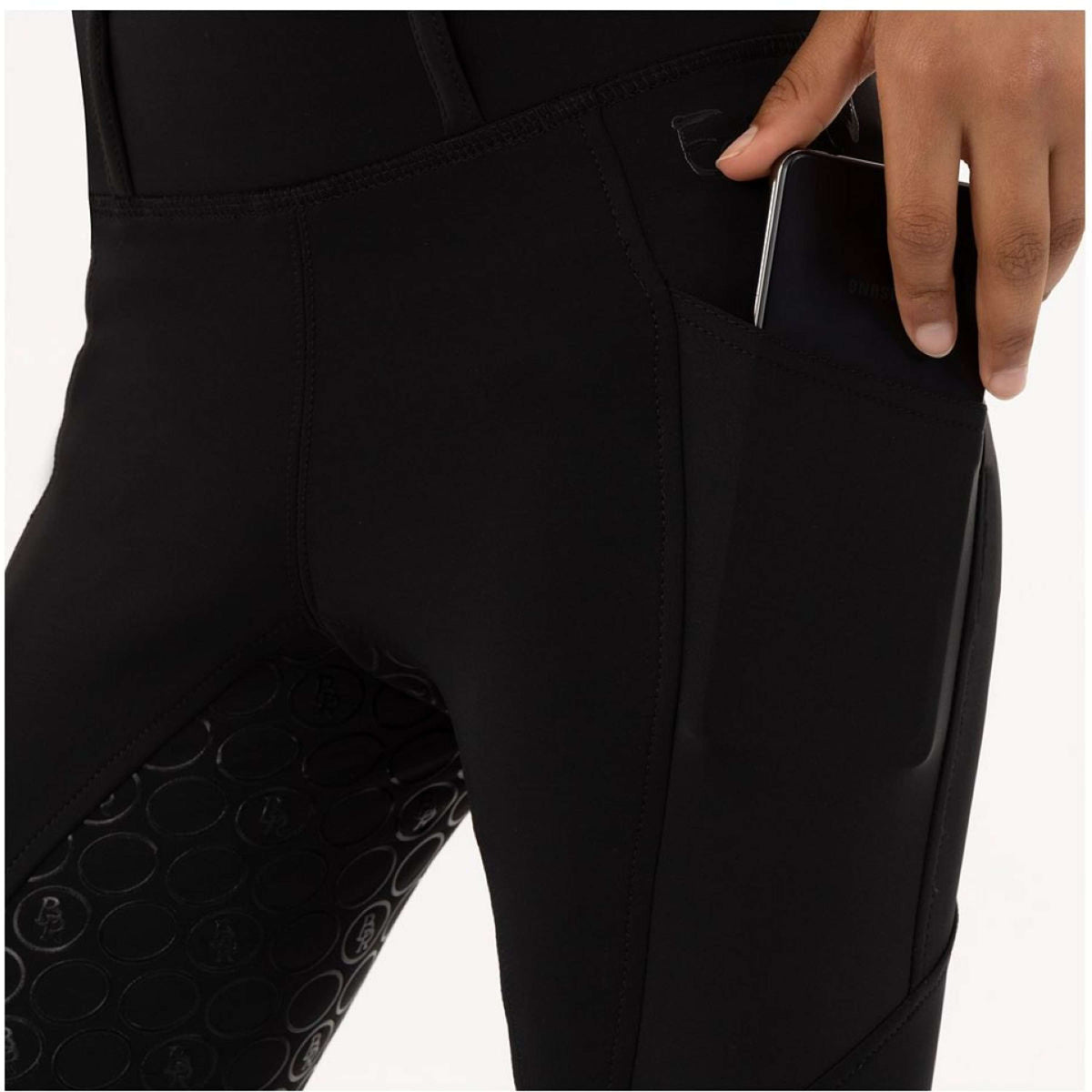 BR Legging d'Équitation Eevolv Elian Silicone Fond de Peau Kids Meteorite