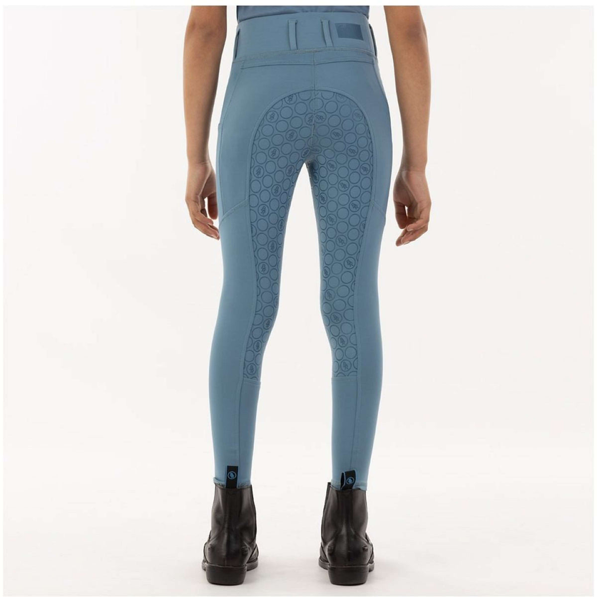 BR Legging d'Équitation Eevolv Elian Silicone Fond de Peau Kids Captain's Blue