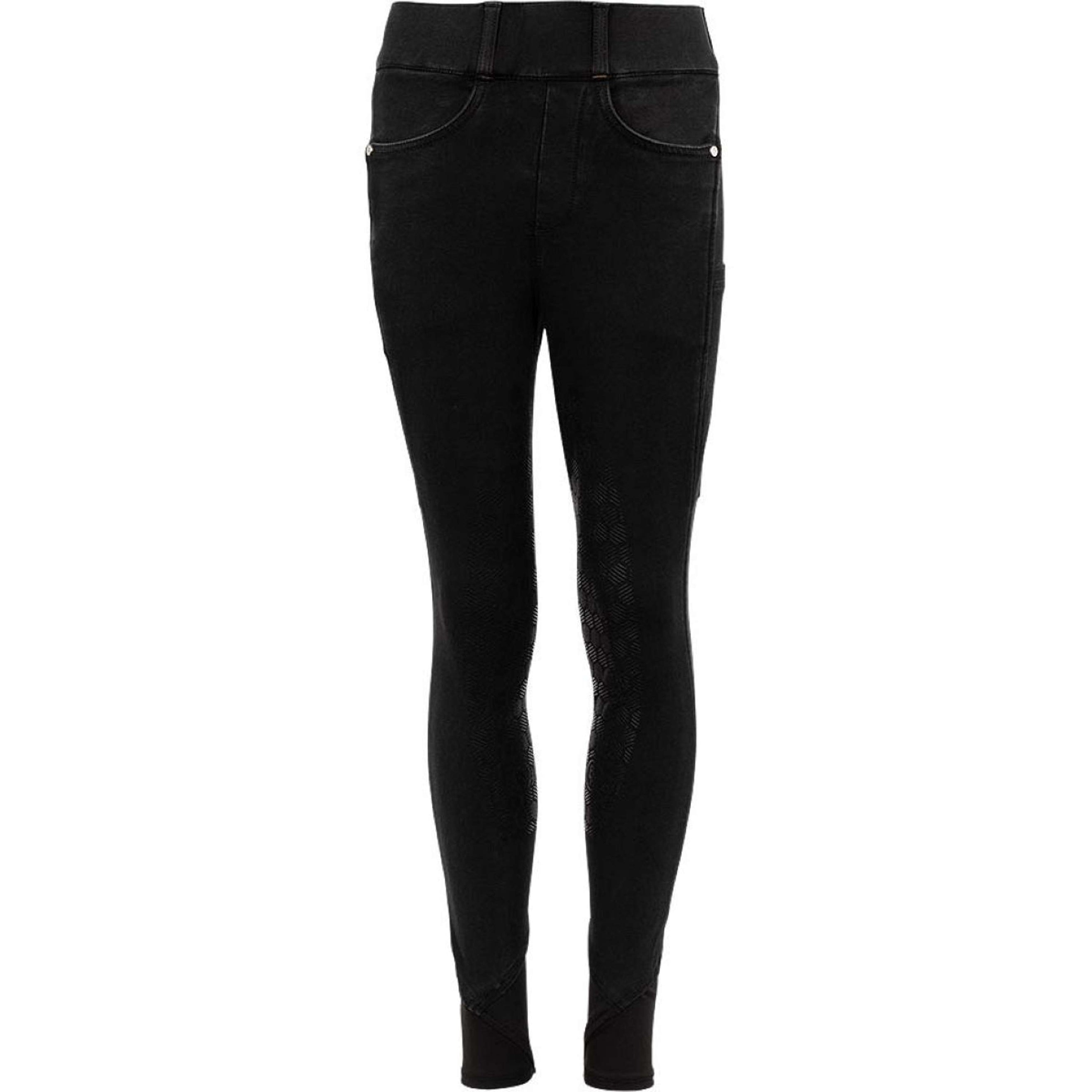 BR Rijbroek Pantalon d'Équitation Eevolv Florence Full Grip Noir Denim