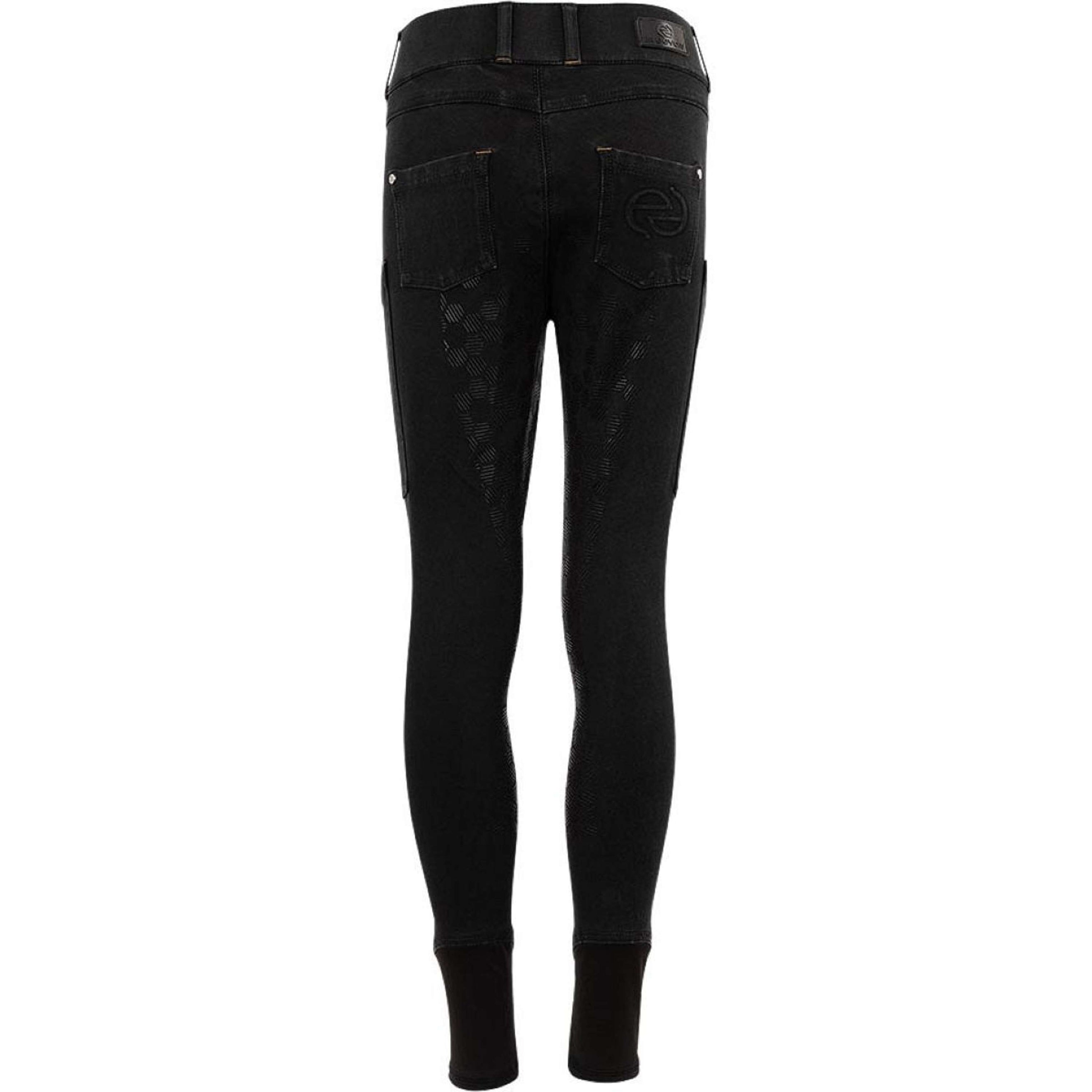 BR Rijbroek Pantalon d'Équitation Eevolv Florence Full Grip Noir Denim