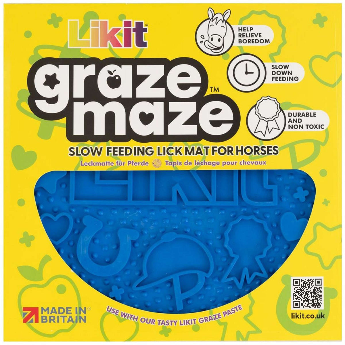 Likit lLcher le Tapis Graze Maze Bleu