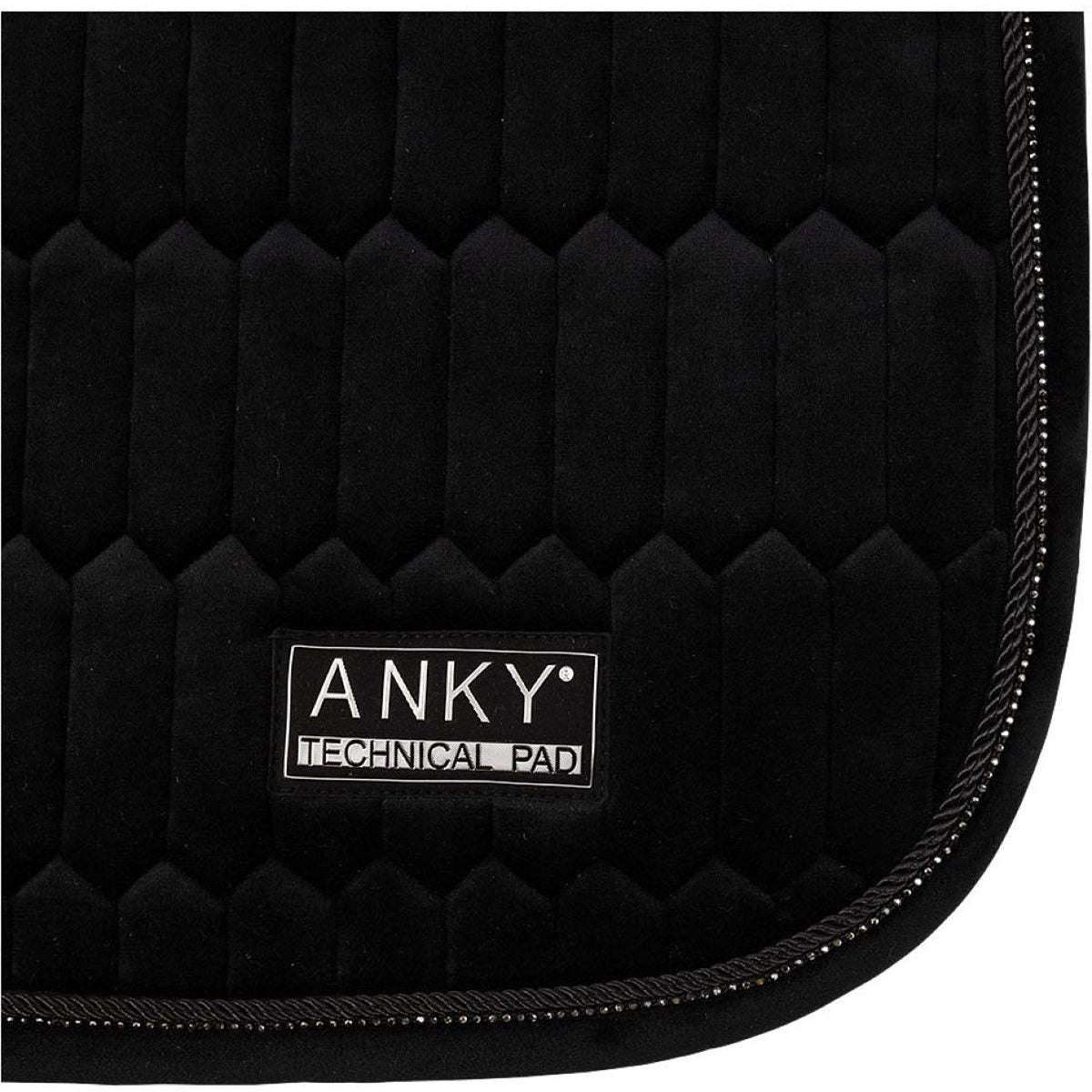 ANKY Zadeldekje Tapis de Selle Velvet XB242113 de Saut Noir