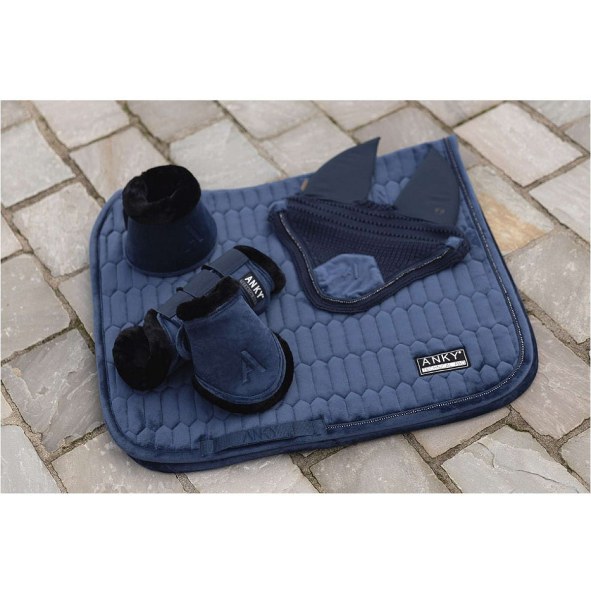 ANKY Zadeldekje Tapis de Selle Velvet XB242112 Dressage Mood Indigo