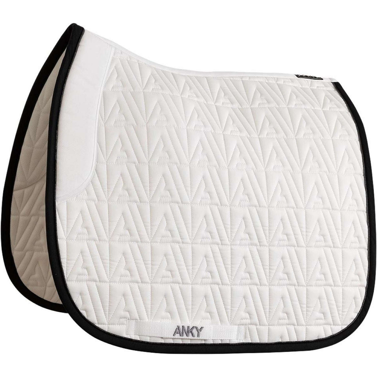 ANKY Tapis de Selle Twill Dressage Blanc/Noir